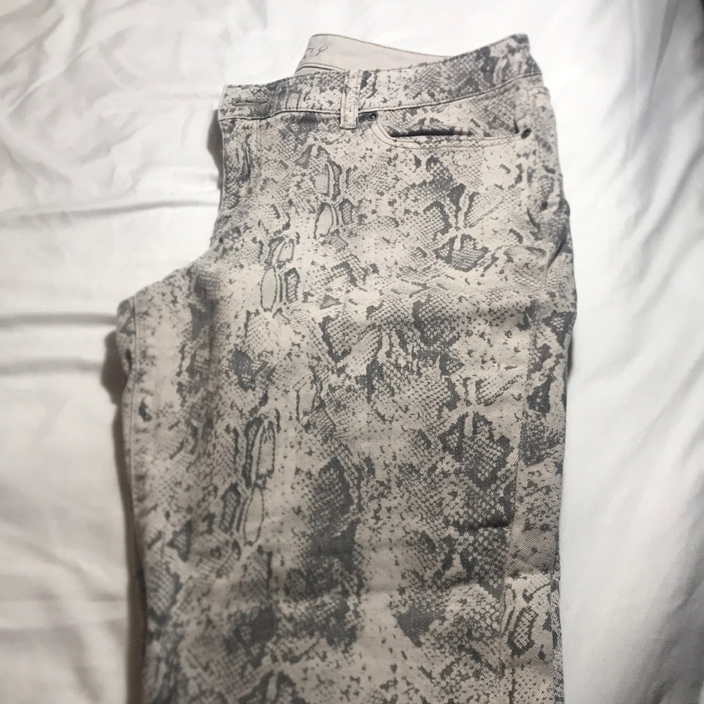 The Limited Snake Skin print Denim